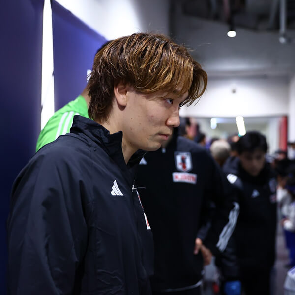試合前の引き締まった表情